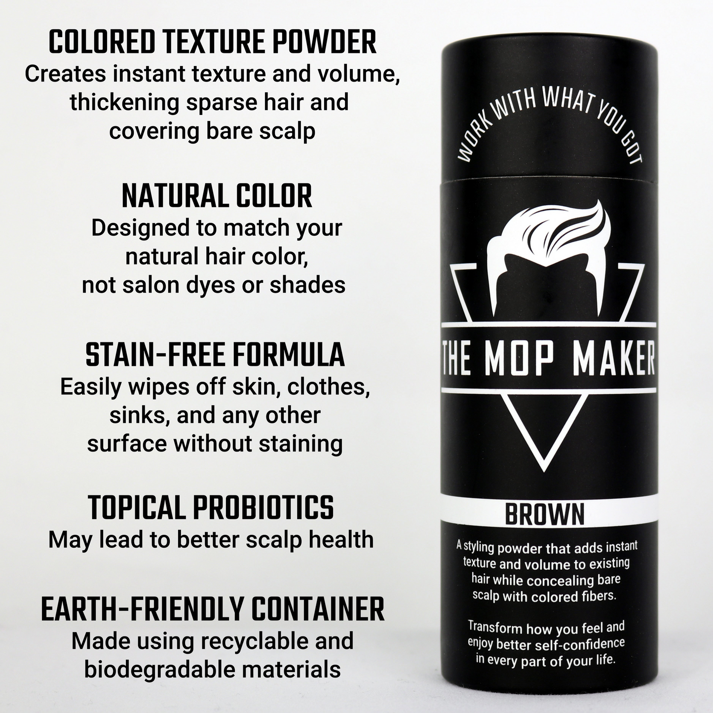 MOP MAKER - NEUTRAL BROWN w/ Removal Wipe